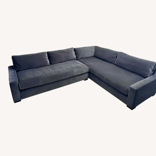 Used Restoration Hardware Maddox Dark Gray 2 Piece Sectional for sale on AptDeco