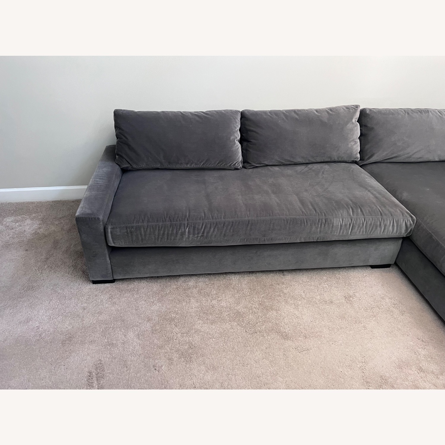 Restoration Hardware Maddox Dark Gray 2 Piece Sectional - image-2