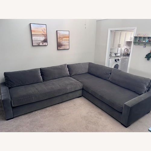 Used Restoration Hardware Maddox Dark Gray 2 Piece Sectional for sale on AptDeco