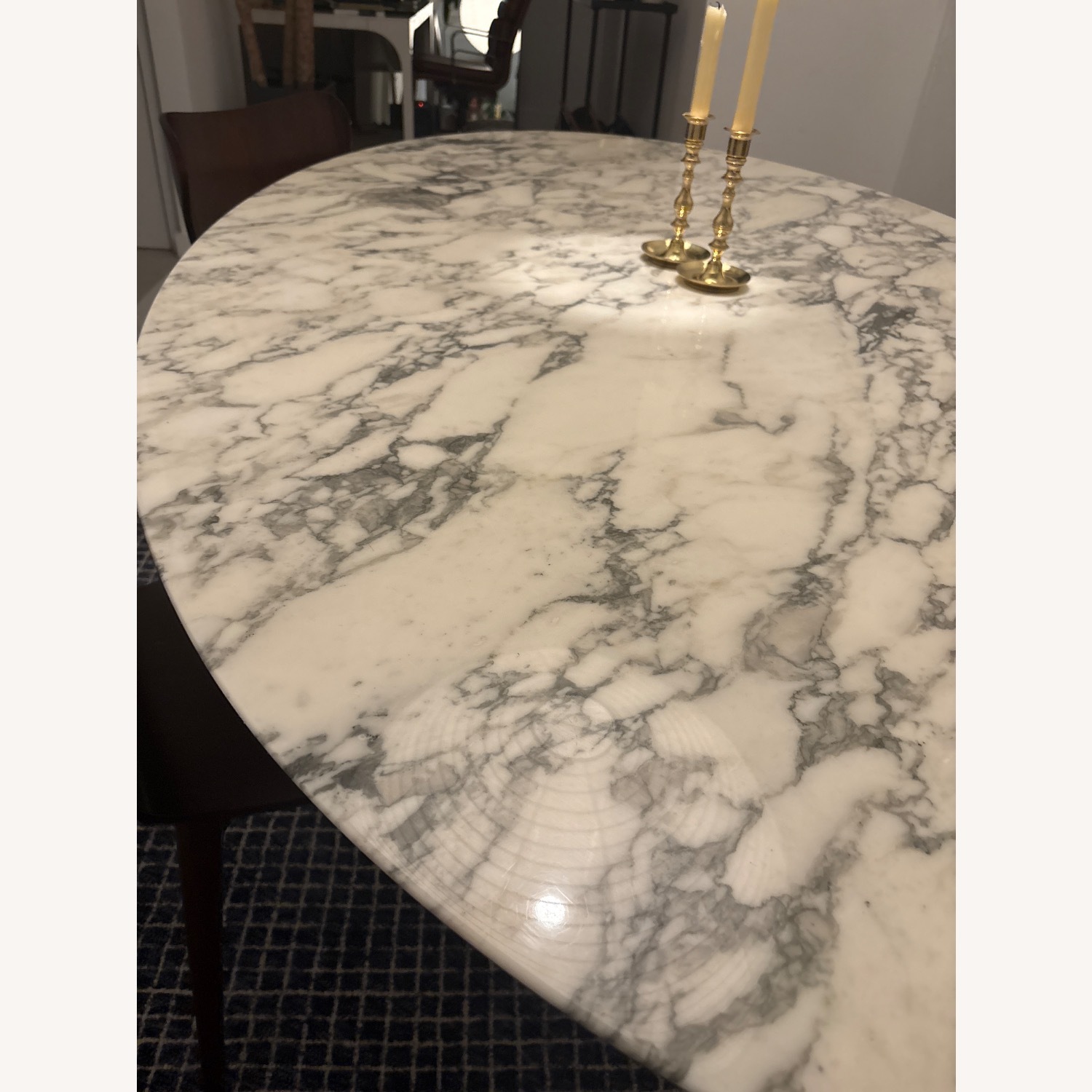 Eero Saarinen White Marble Dining Table - image-2