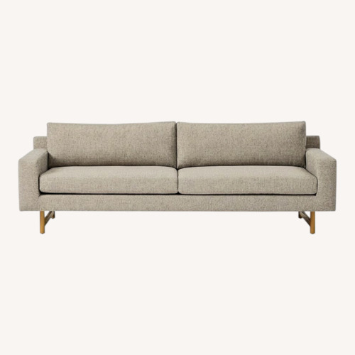 Used West Elm Light Gray Fabric 2 Seater Sofa for sale on AptDeco