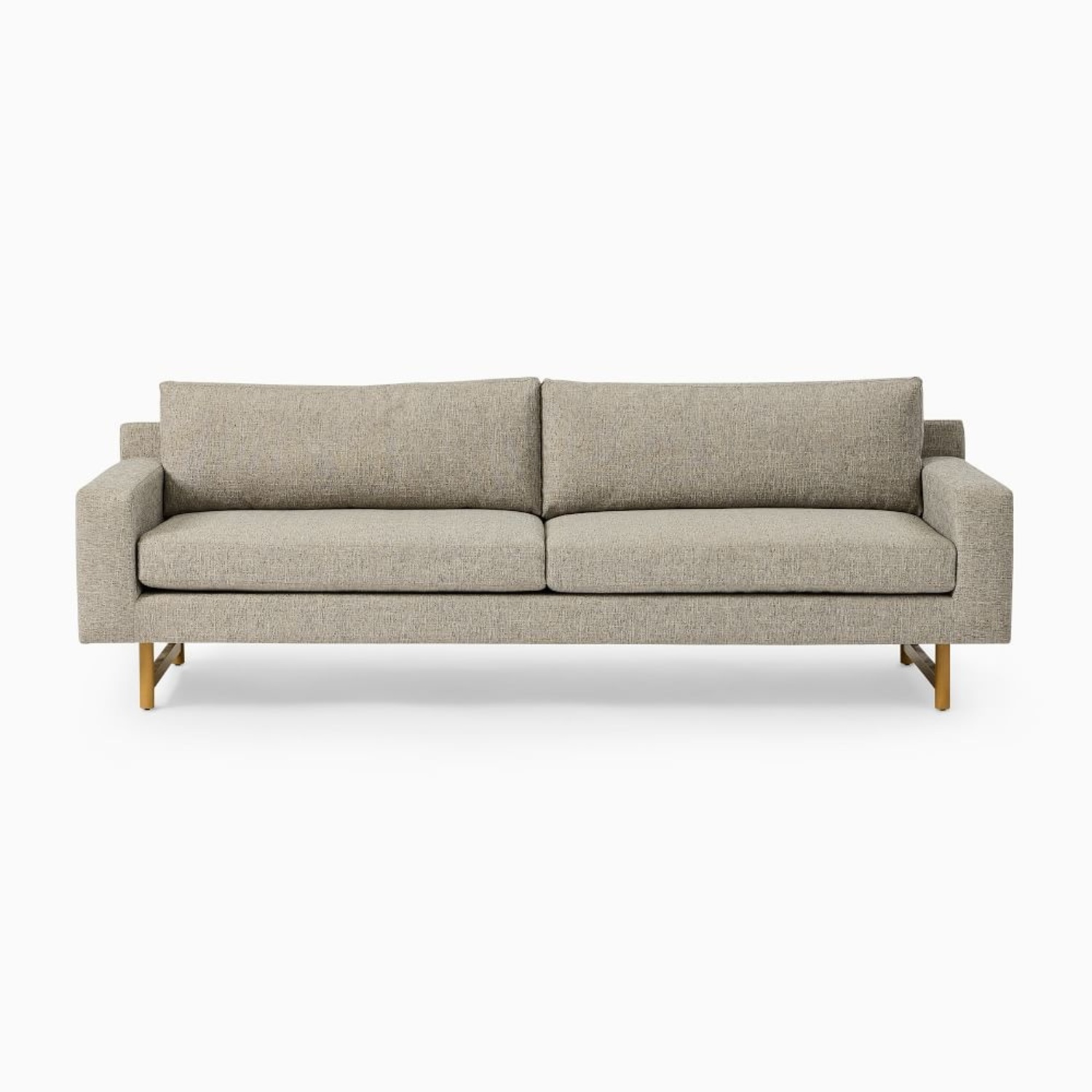 West Elm Light Gray Fabric 2 Seater Sofa - image-4