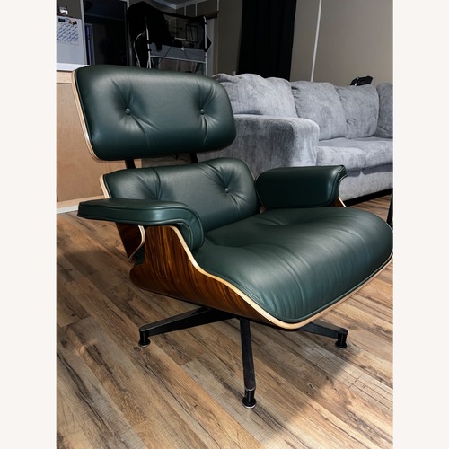 Used Herman Miller Green Leather Armchair for sale on AptDeco