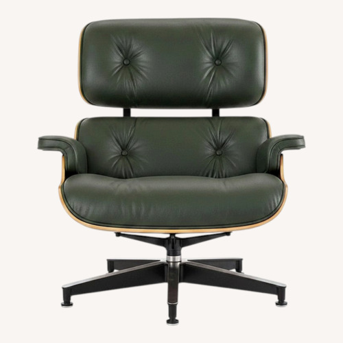 Used Herman Miller Green Leather Armchair for sale on AptDeco