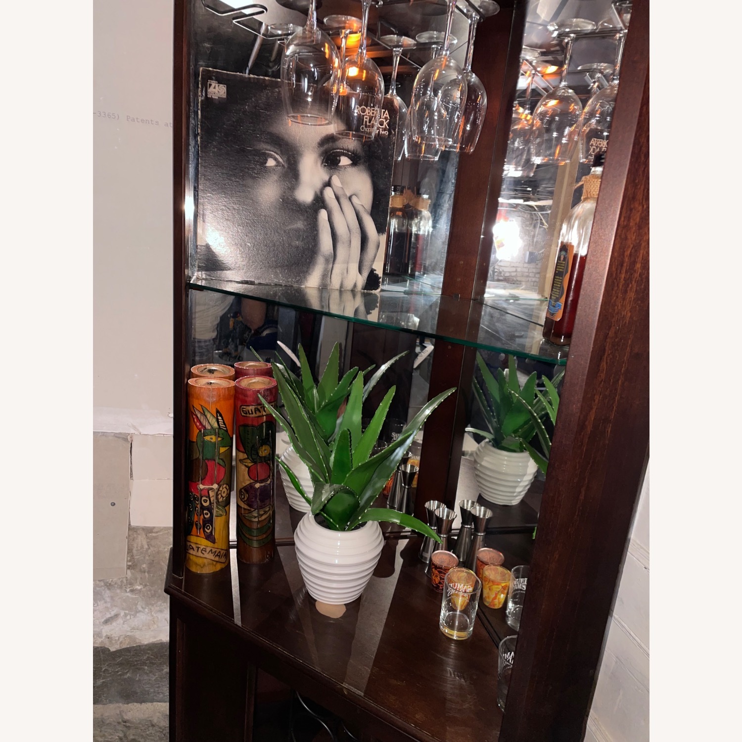 Howard Miller Hardwood Bar/Wine Cabinet - image-3