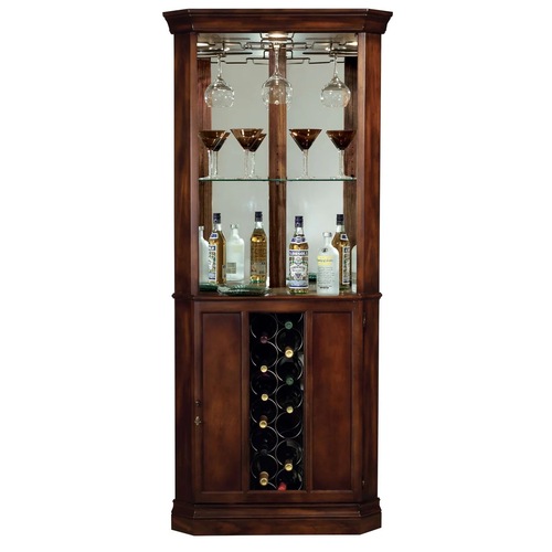 Used Howard Miller Hardwood Bar/Wine Cabinet for sale on AptDeco