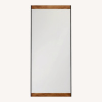 West Elm industrial Floor Mirror Mango Wood