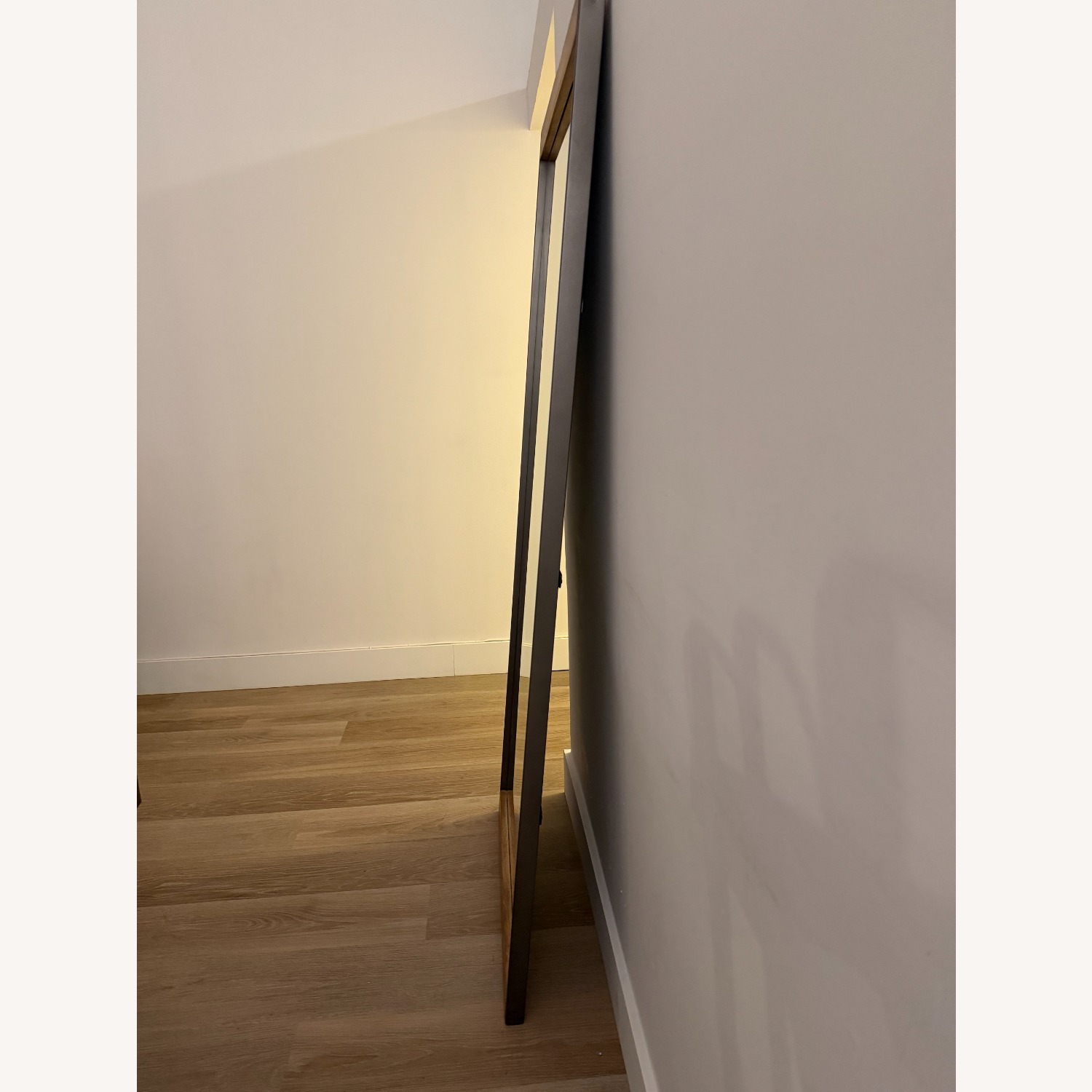 West Elm industrial Floor Mirror Mango Wood - image-2