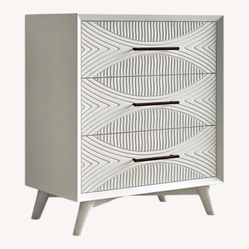 Used AllModern White Wood Dresser for sale on AptDeco