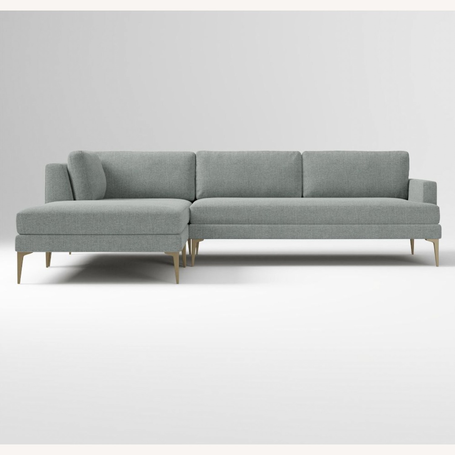 West Elm Couch - 3-Piece L Sectional - image-1