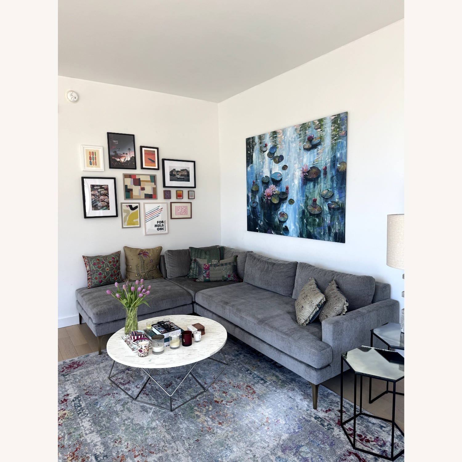 West Elm Couch - 3-Piece L Sectional - image-2