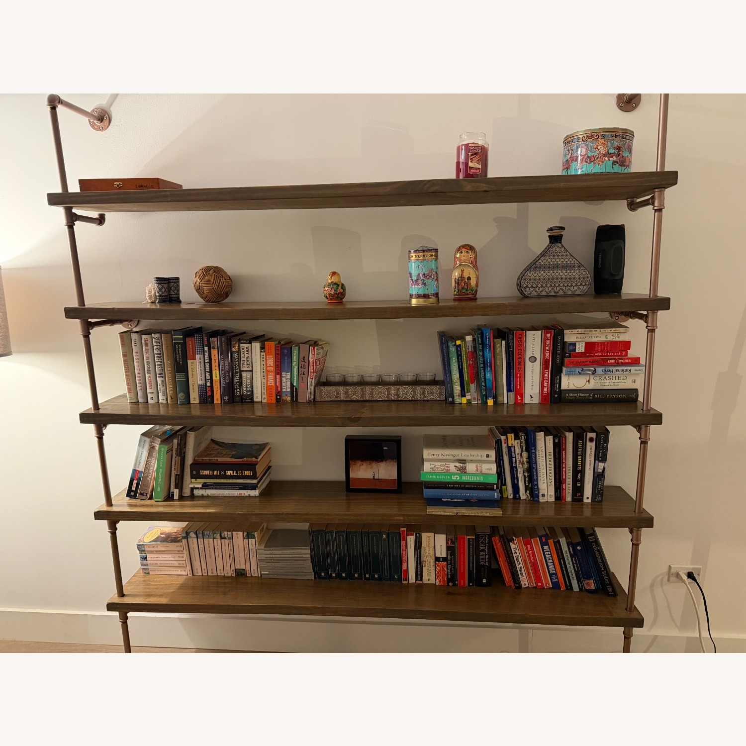 Etsy Dark Brown Wood Wall Shelf - image-3