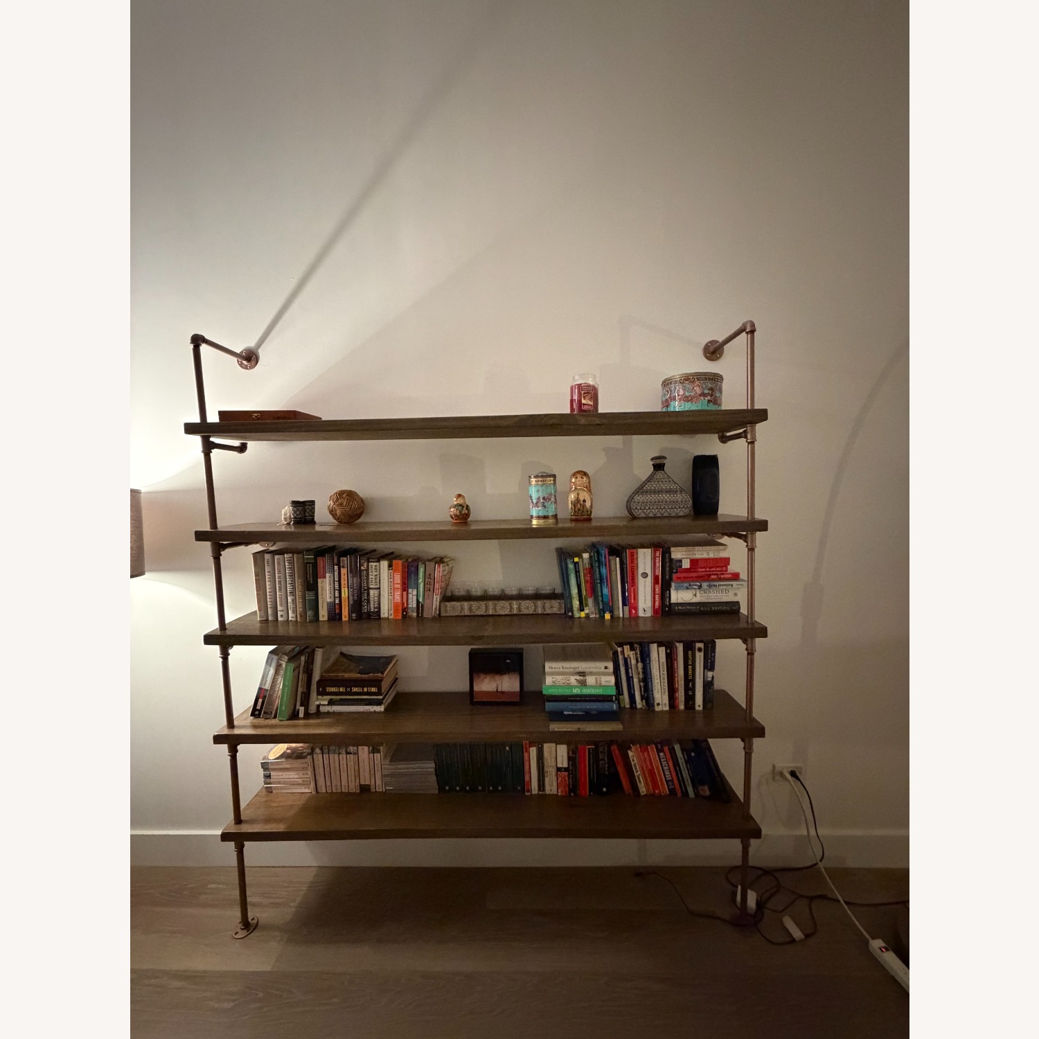Etsy Dark Brown Wood Wall Shelf - image-1