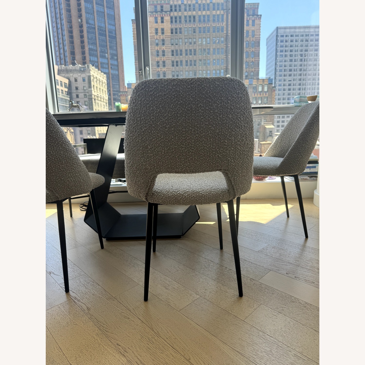 AllModern Valdez Boucle Dining Chair  Set of 4 - image-3