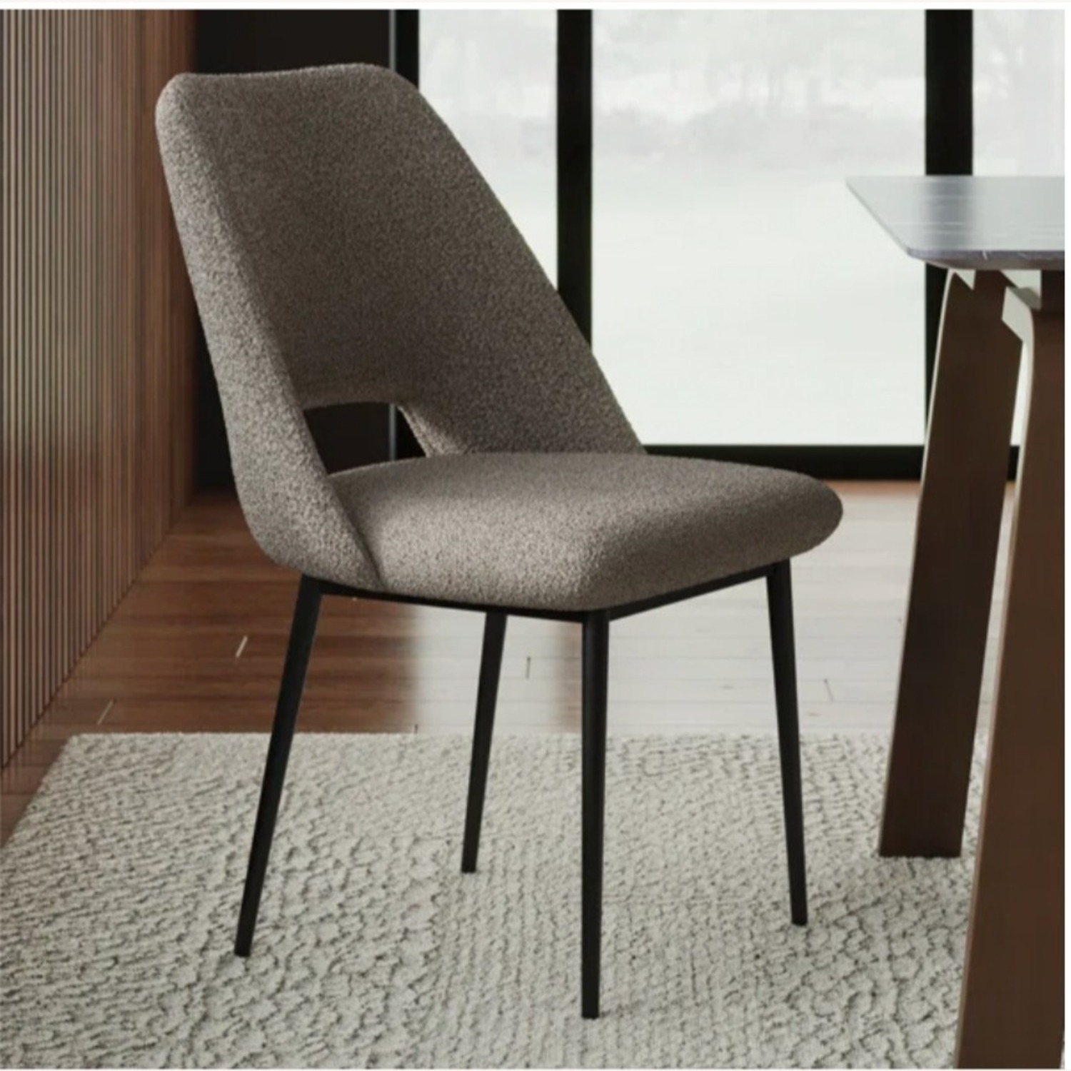 AllModern Valdez Boucle Dining Chair  Set of 4 - image-1