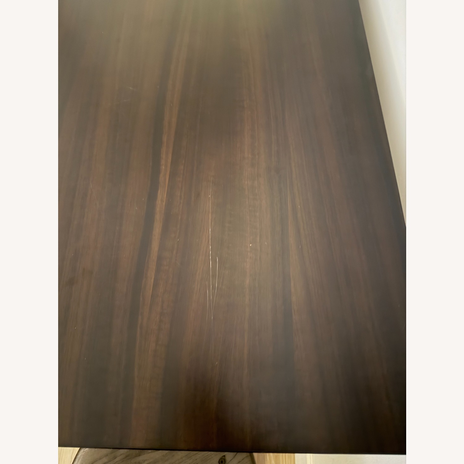 Crate & Barrel Brown Wood Dining Table & Chairs - image-3