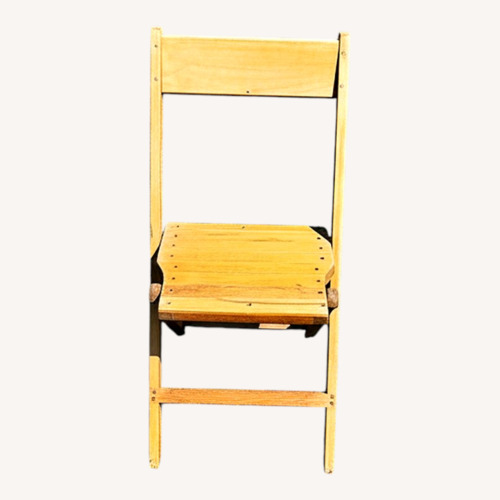 Used Pair of Synder Wood Vintage Folding Chairs for sale on AptDeco