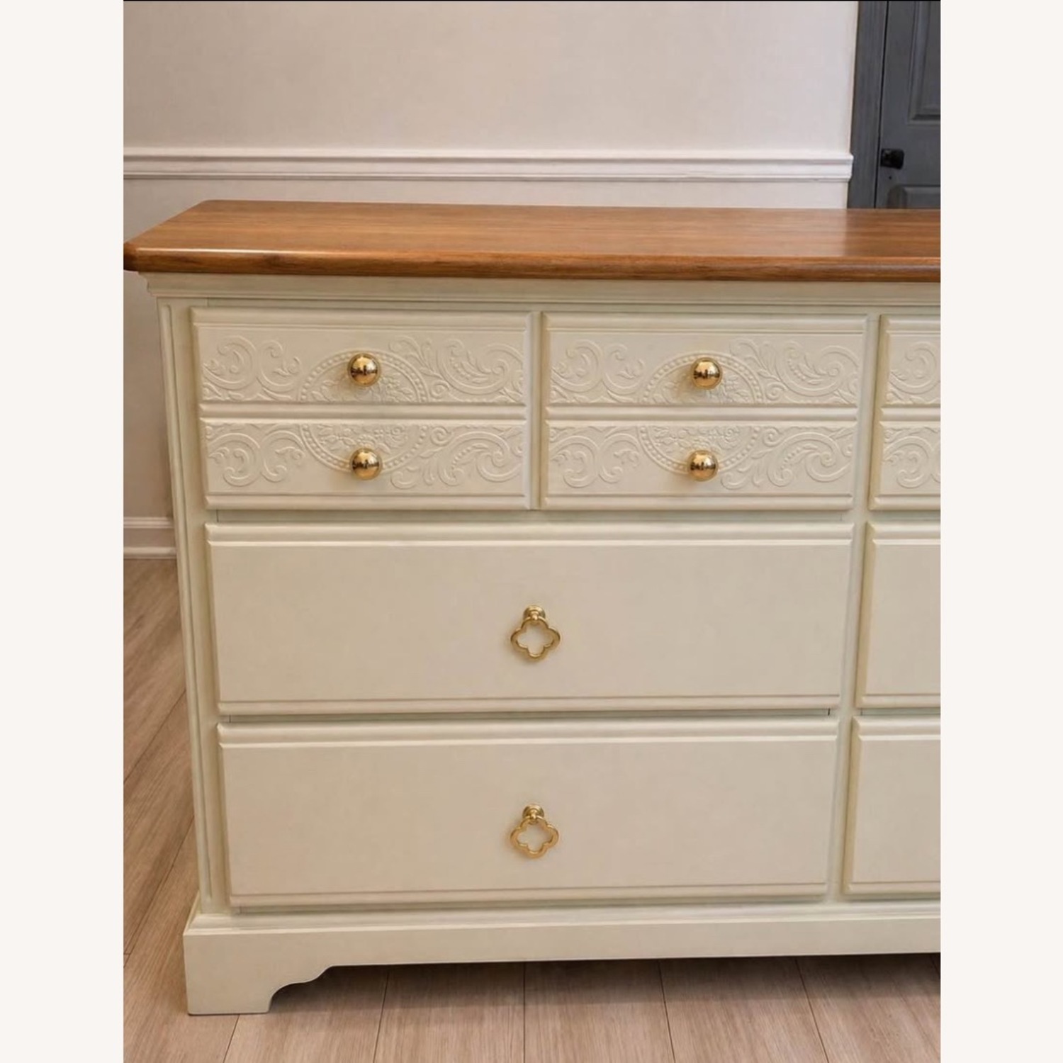 Light Green 6 Drawer Dresser  - image-1