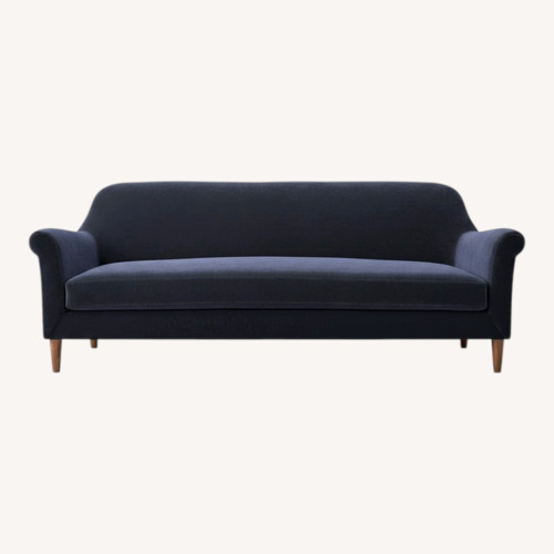 Used Crate & Barrel Cullen II Roll Arm Velvet Sofa for sale on AptDeco