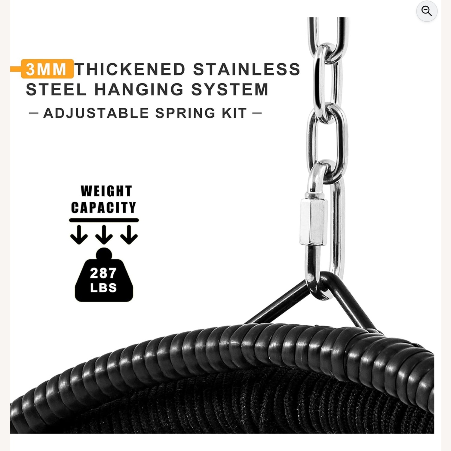 Amazon Black Metal Accent Chair - image-3