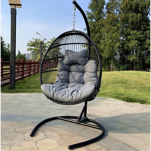 Used Amazon Black Metal Accent Chair for sale on AptDeco