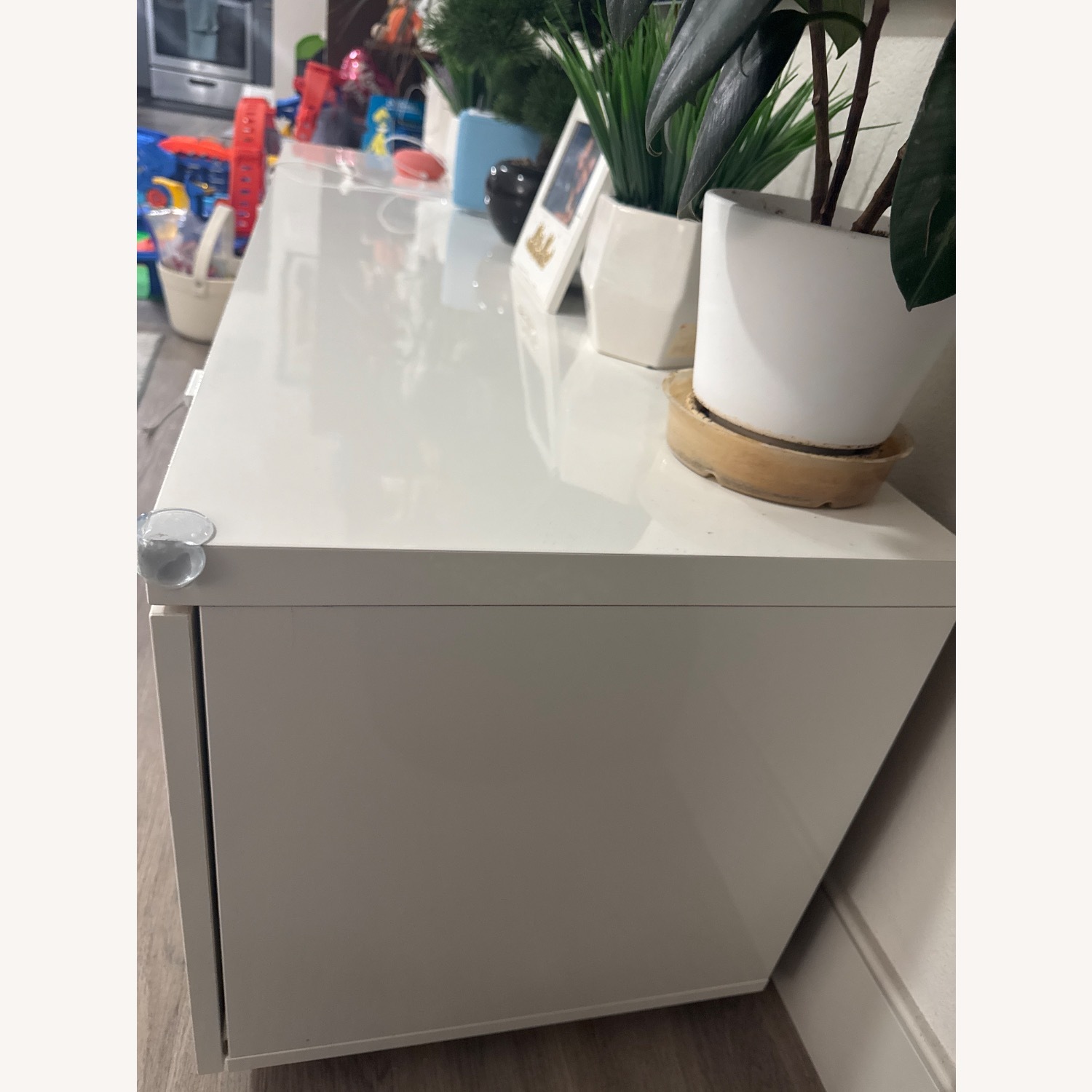 IKEA BYÅS White Wood Media Storage - image-3