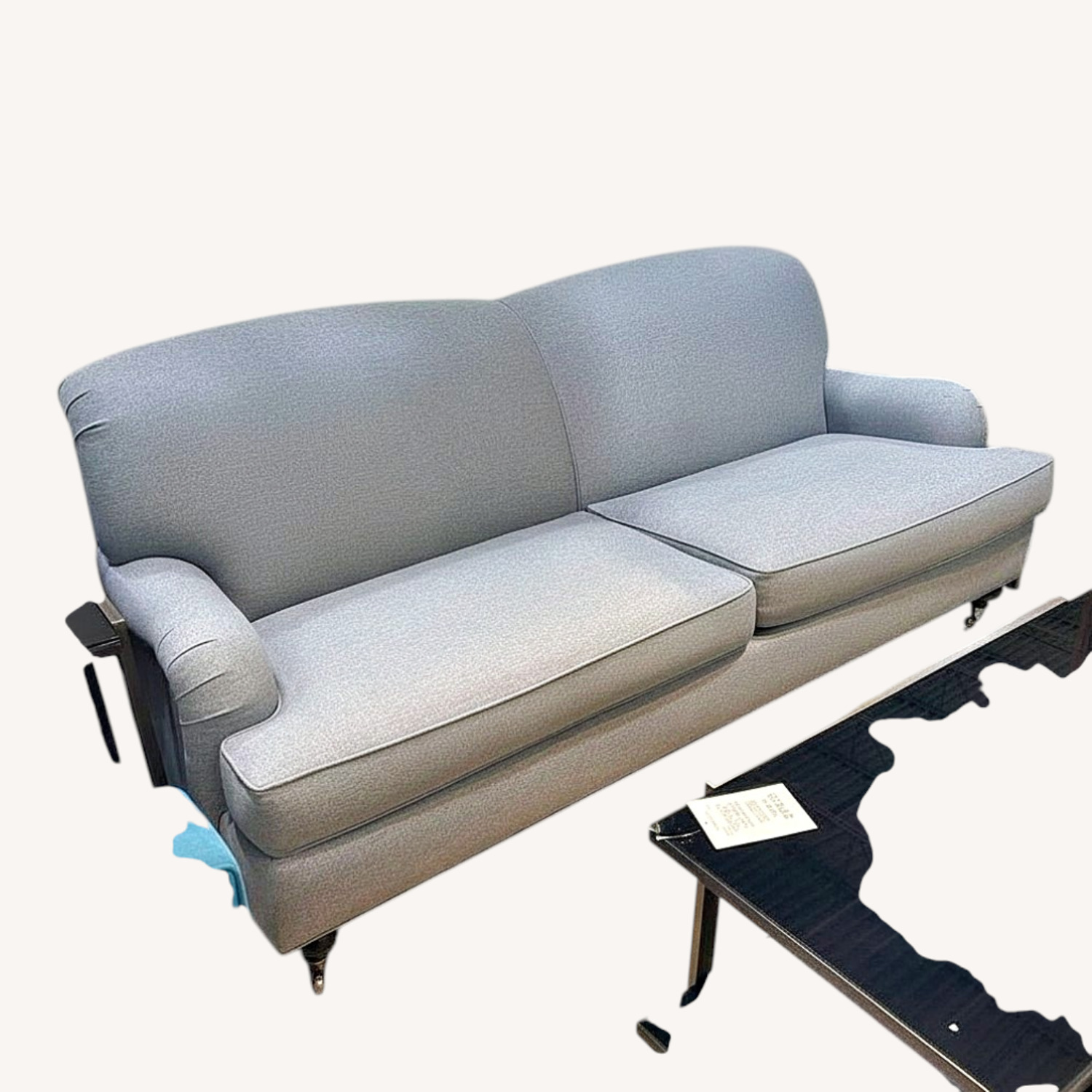 Ethan Allen Oxford English Arm Sofa - image-6