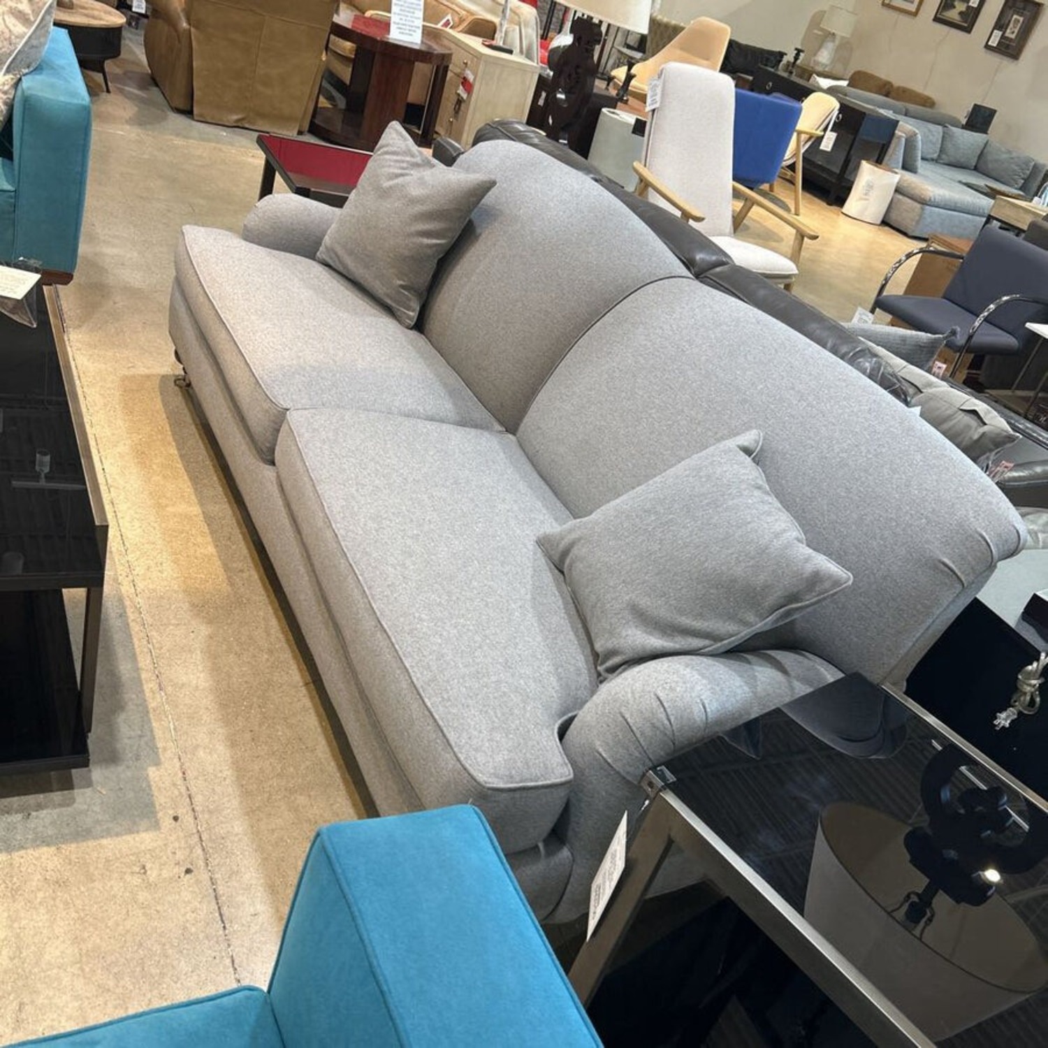 Ethan Allen Oxford English Arm Sofa - image-3