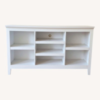 White Low Bookshelf