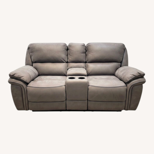 Used Microfiber Dual Power w Center Console Loveseat for sale on AptDeco