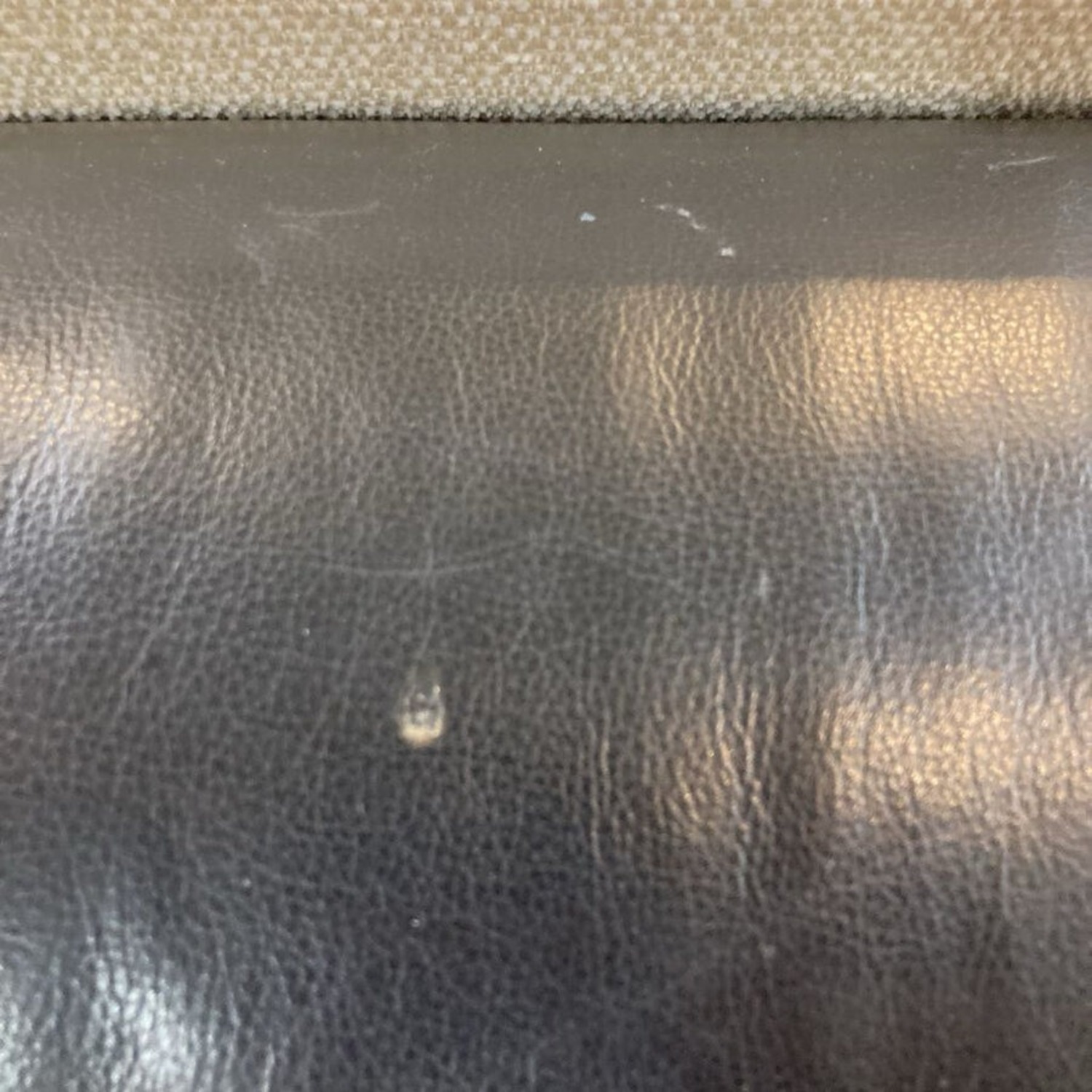 Calia Italia Italian Art Deco Leather Sofa - image-12