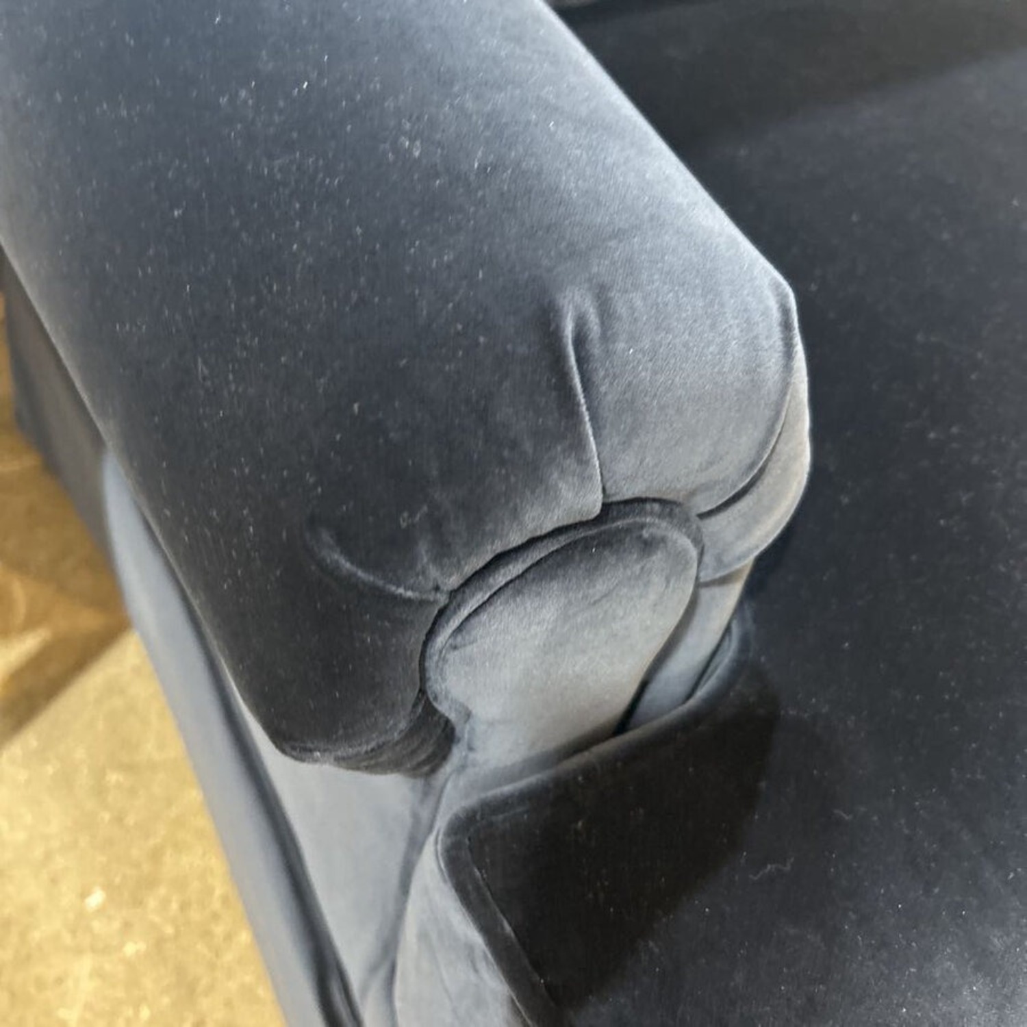 Hickory Chair Harrison Velvet Roll-Arm Loveseat - image-2