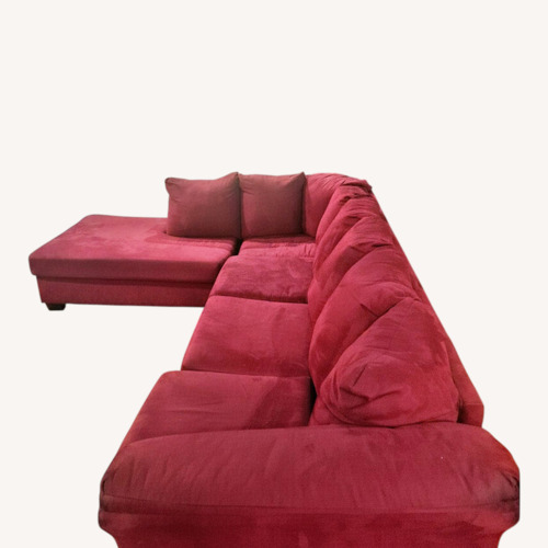 Used Red 2 Piece Sectional for sale on AptDeco