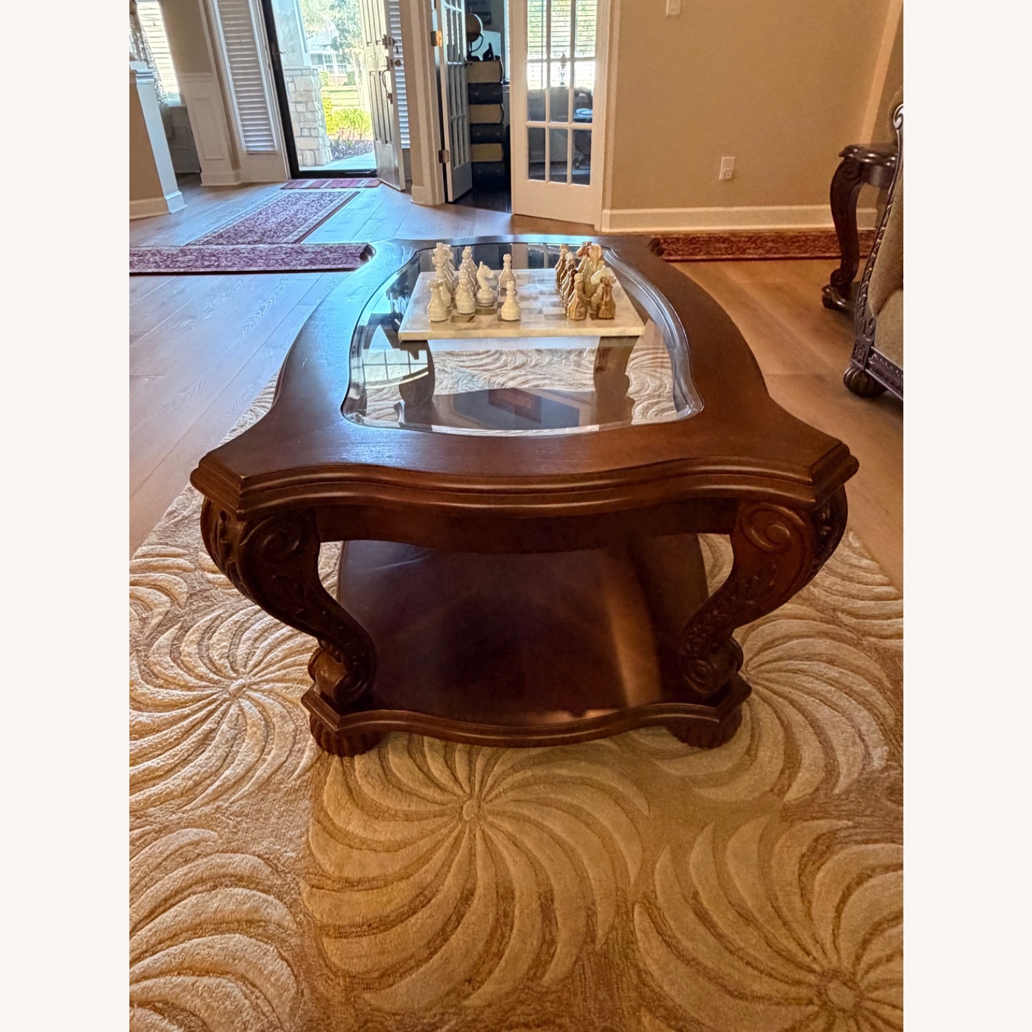 Ashley Furniture Yardsley Dark Cherry Coffee Table - image-3