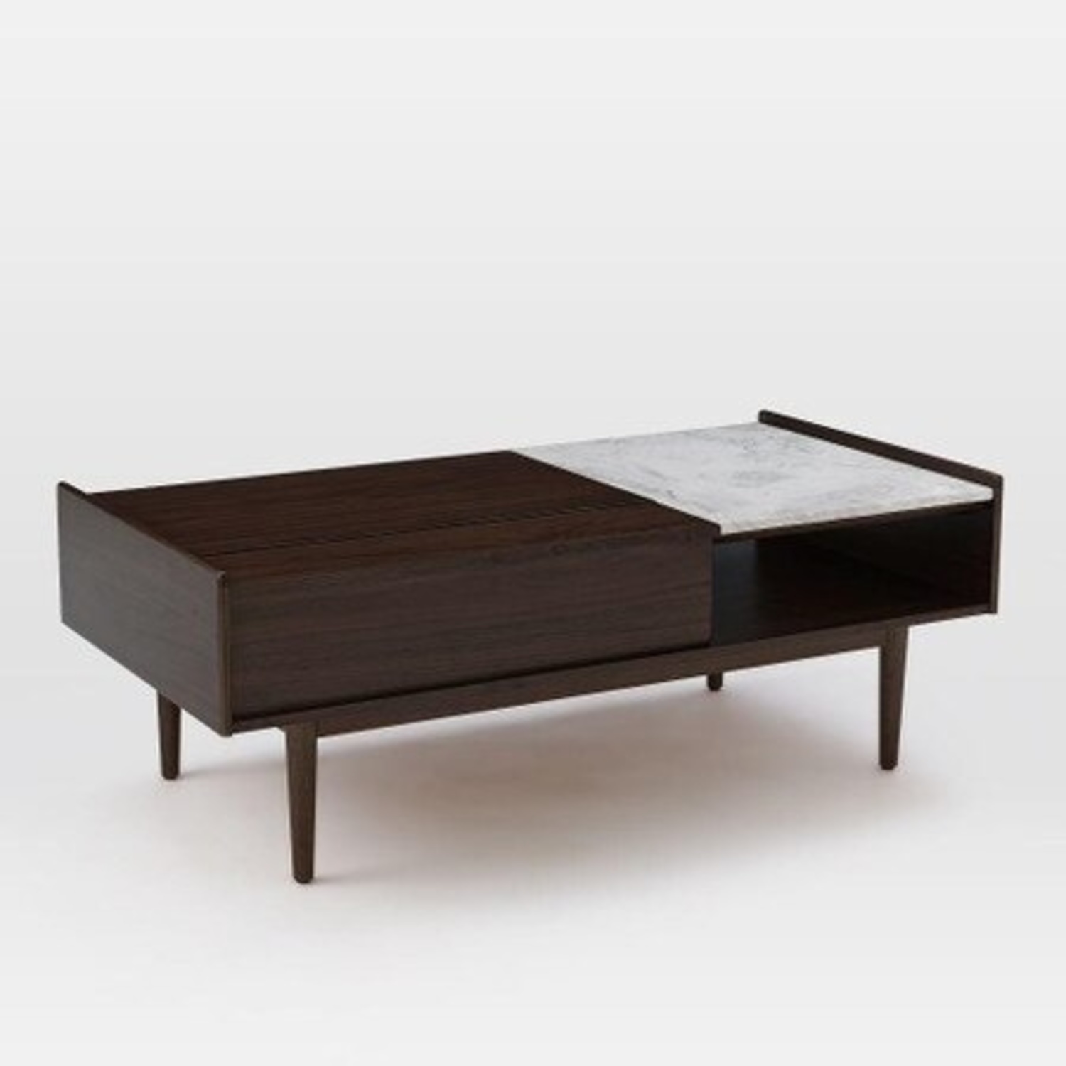 West Elm Mid-Century Marble Pop-Up Coffee Table  - image-6