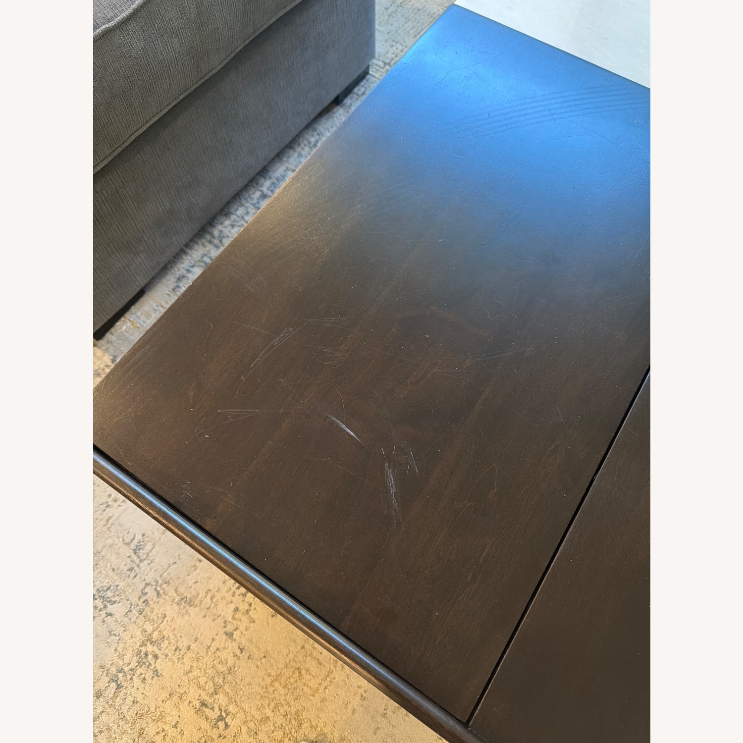 West Elm Mid-Century Marble Pop-Up Coffee Table  - image-4