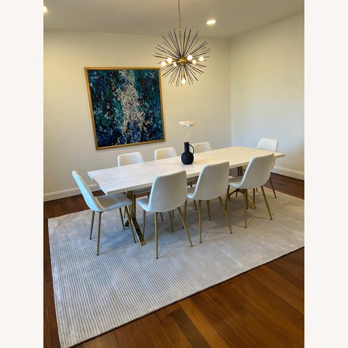 Used West Elm Avery Dining Table with 8 Matching Chairs  for sale on AptDeco