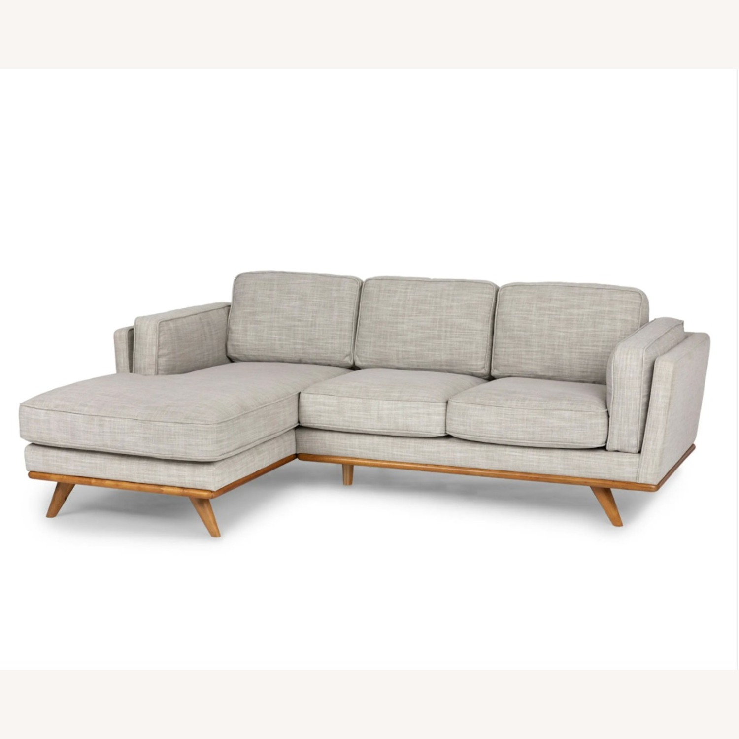 Article Timber 93" Left Sectional - Rain Cloud Gray - image-1