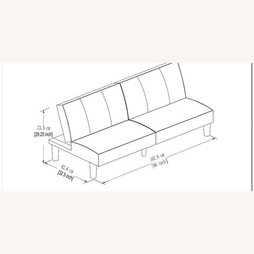 Used Dorm Light Gray Sleeper Sofa for sale on AptDeco