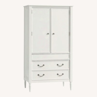 Pottery Barn Kids Blythe White Wood Armoire