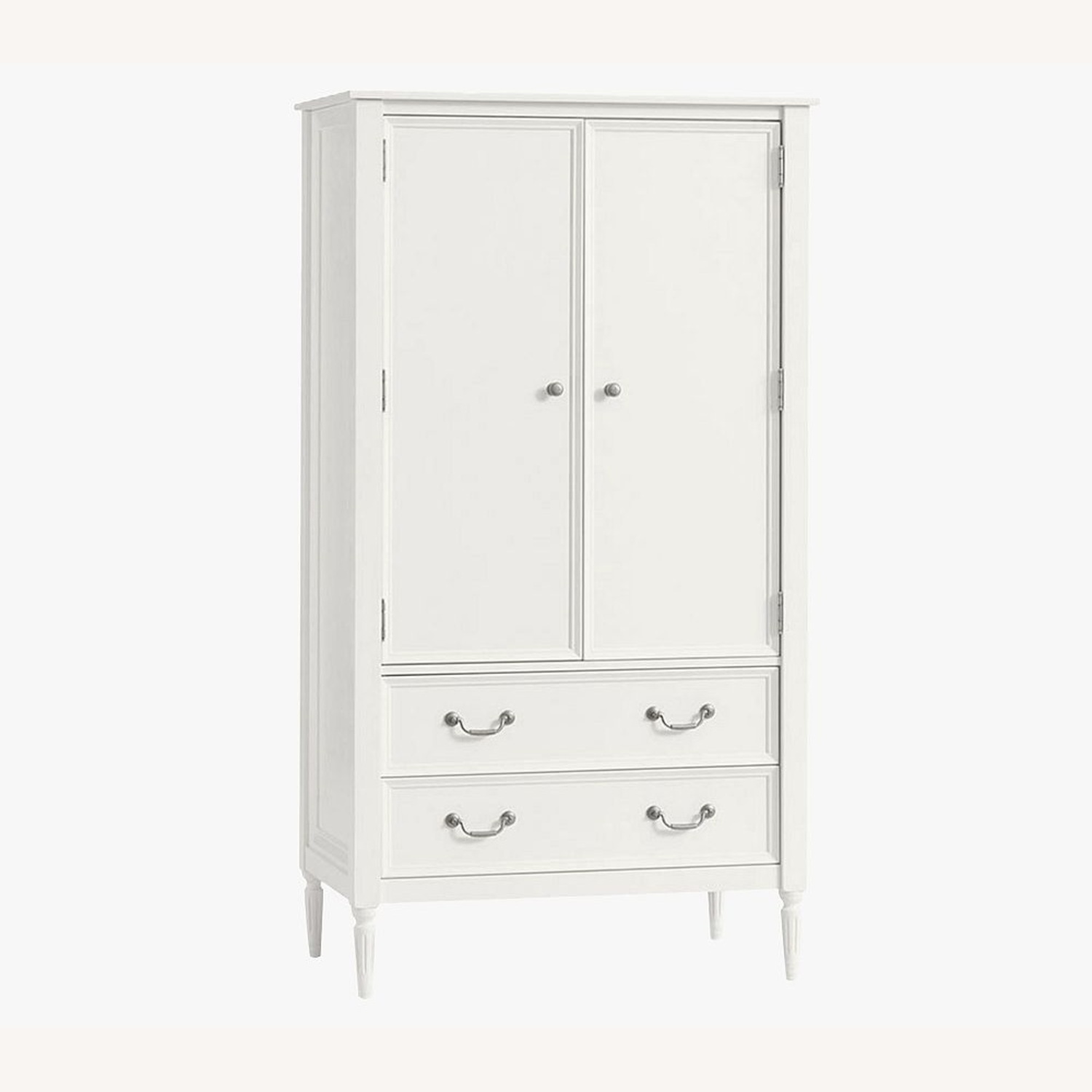 Pottery Barn Kids Blythe White Wood Armoire - image-5