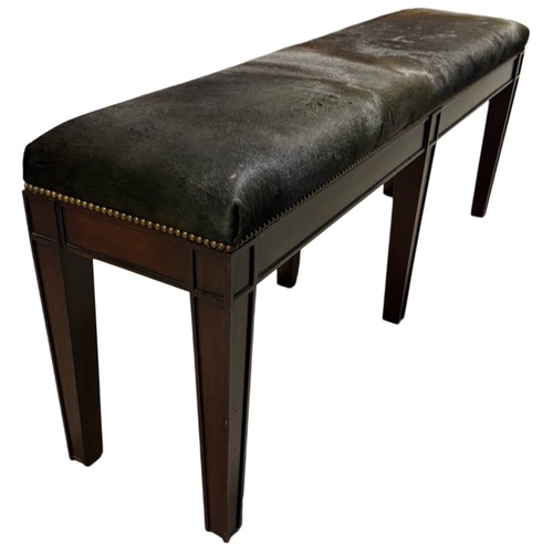 Used Pony Hair Upholstered Quality Bench for sale on AptDeco