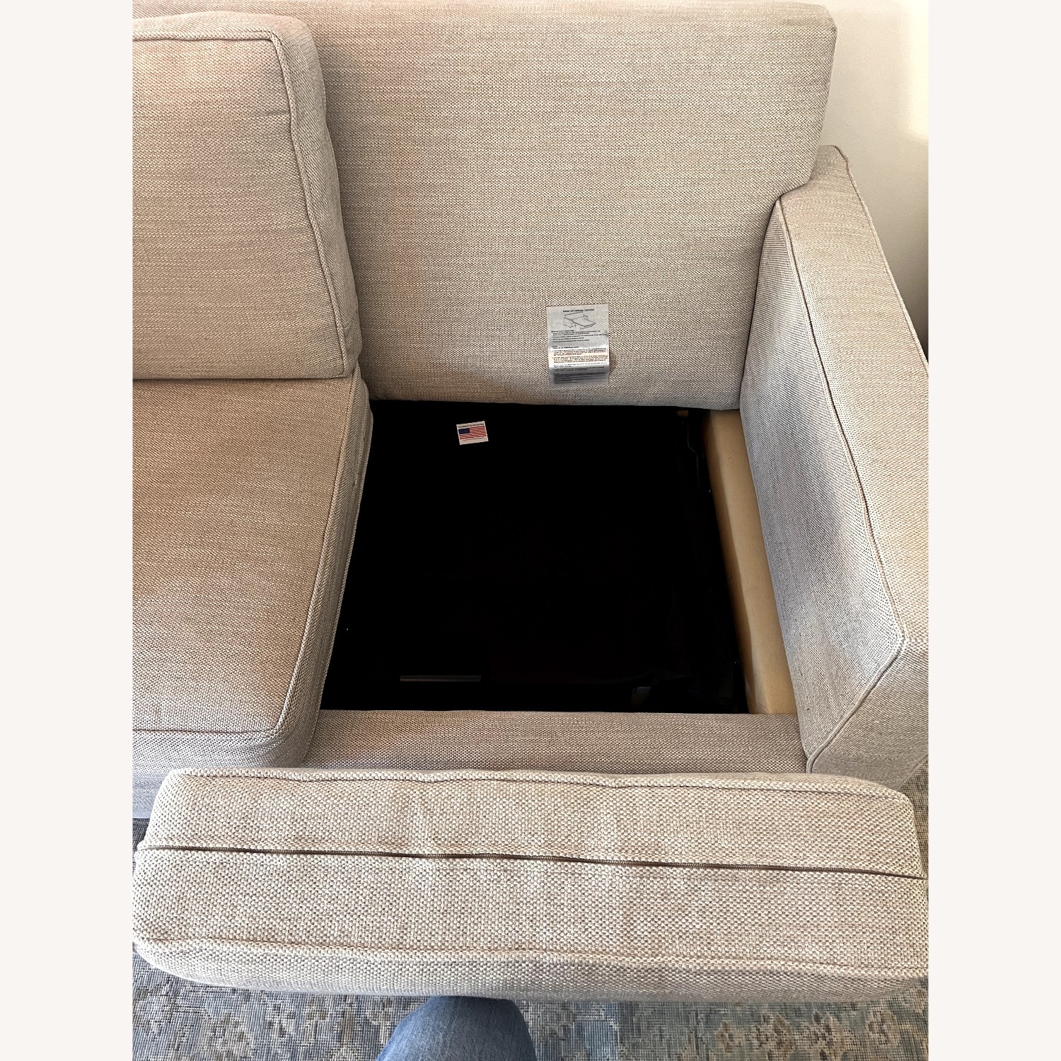 West Elm Henry 61" Sleeper Sofa - image-5