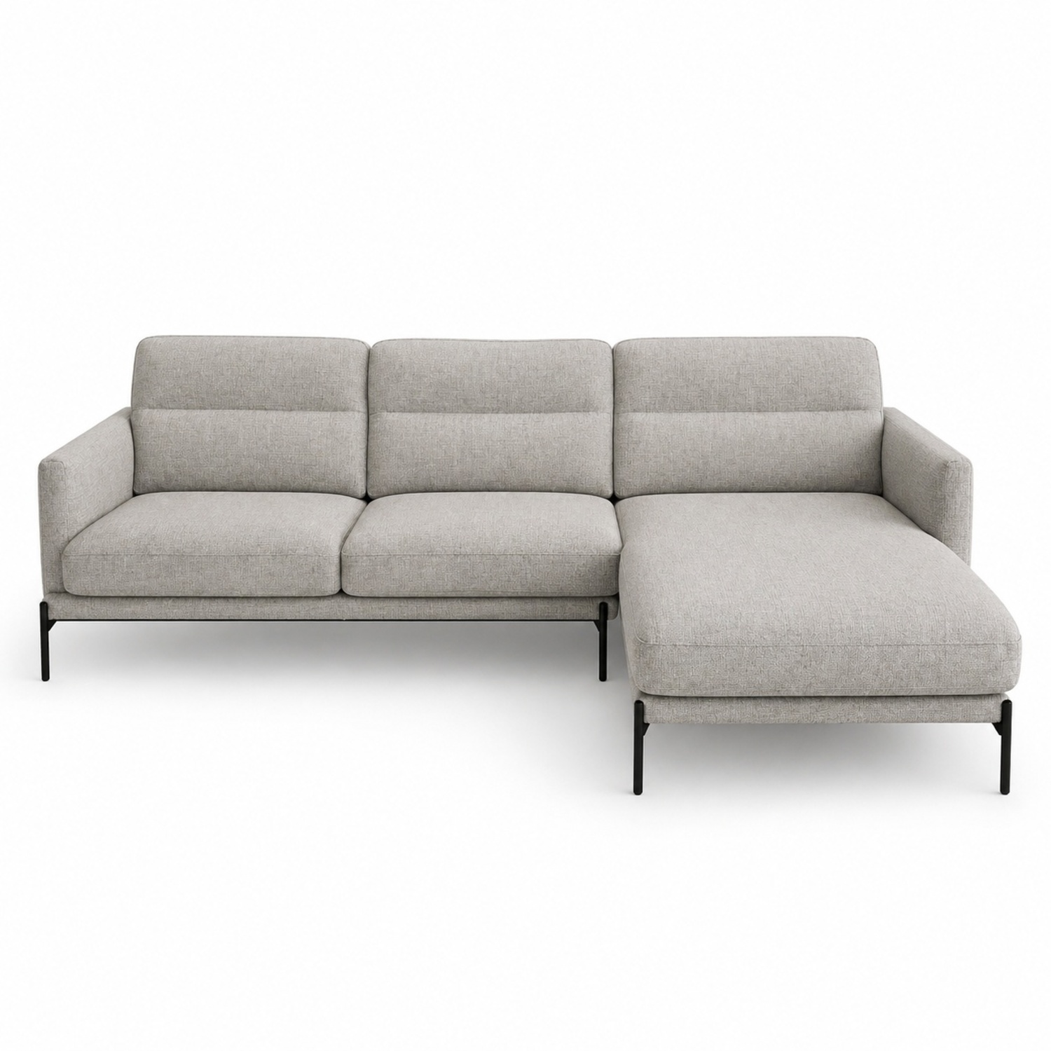 Calligaris Meridien Light Gray Fabric 2 Piece Sectional - image-4