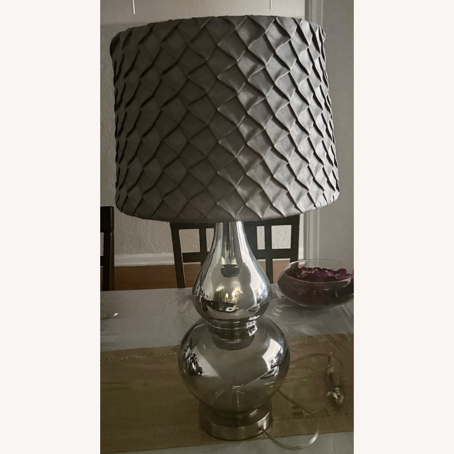 Safavieh Silver Glass Table Lamps - image-1
