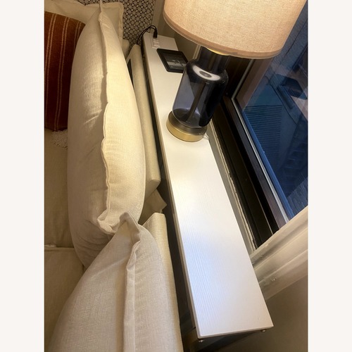 Used White Narrow Sofa/Console Table for sale on AptDeco