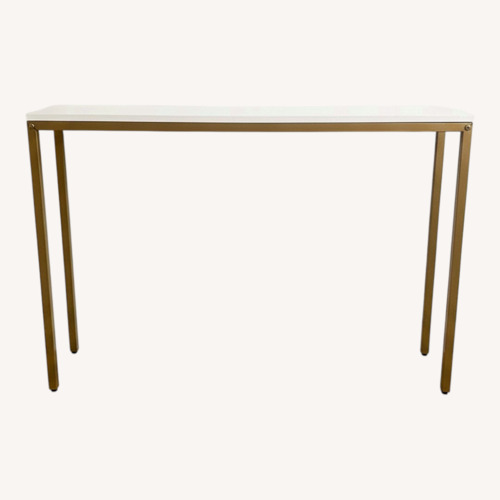 Used White Narrow Sofa/Console Table for sale on AptDeco