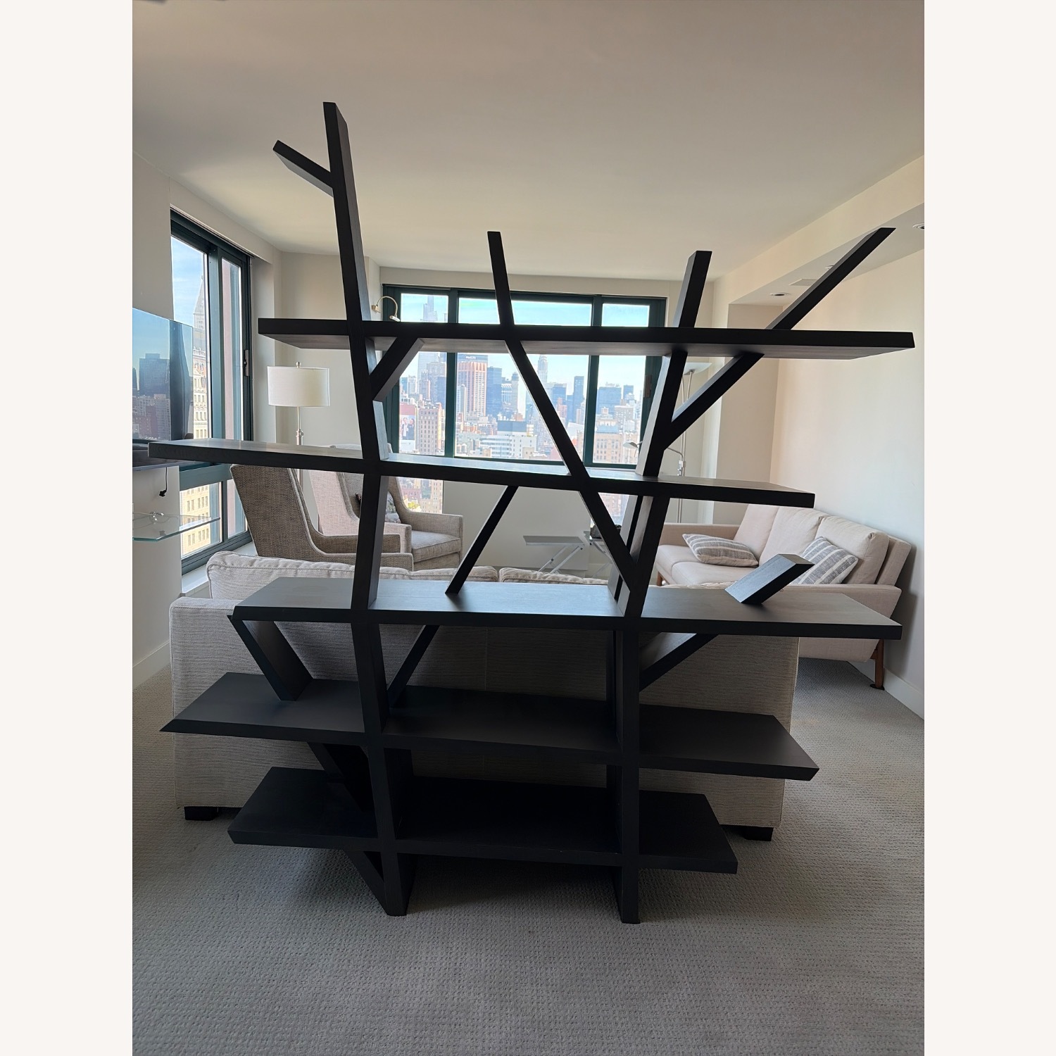 Roche Bobois Legend Black Wood Bookcase - image-1