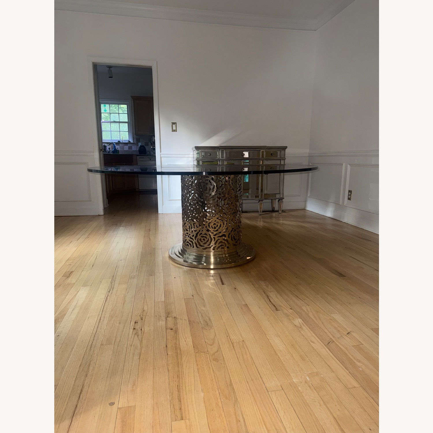 Black Metal Dining Table - image-4