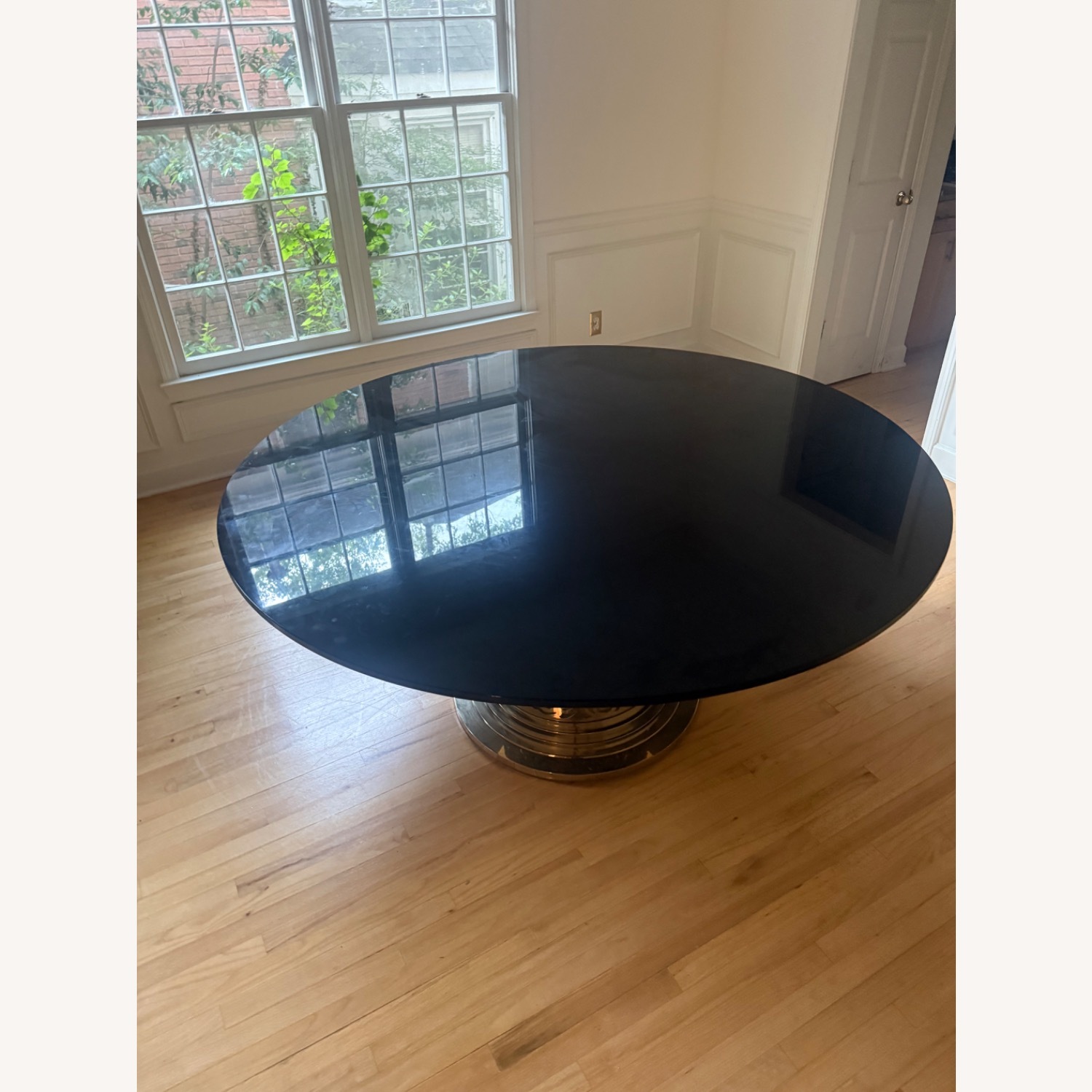 Black Metal Dining Table - image-6